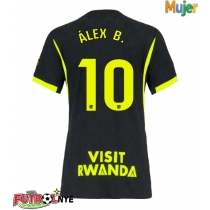 Camiseta Atletico Madrid Alex Baena #10 Visitante Equipación para mujer 2026-27 manga corta